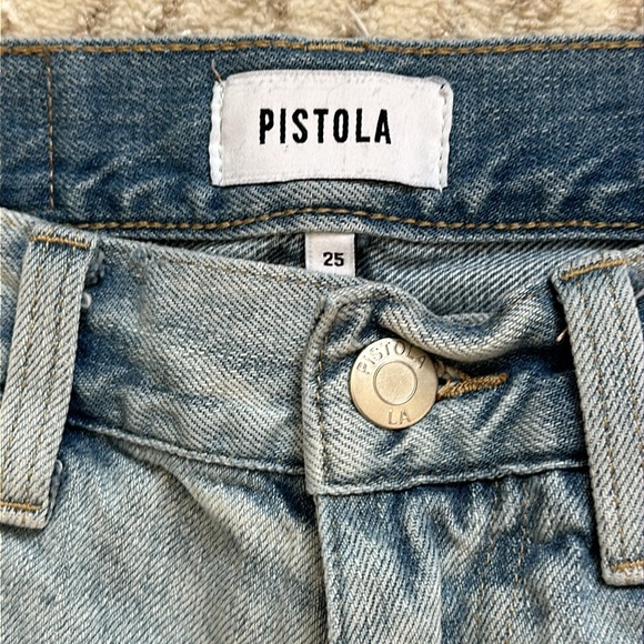Pistola Blue Distressed Boyfriend Jeans EUC - Picture 8 of 14